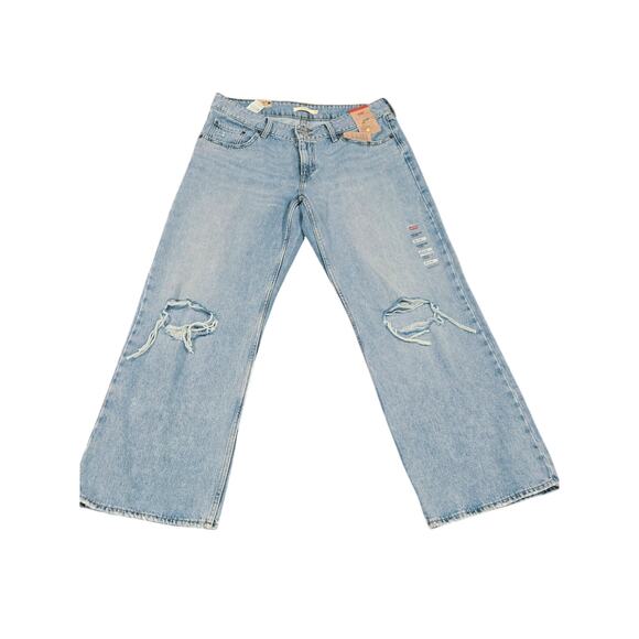 NWT Levi's Superlow Loose Distress Knees Women Jeans 32×32 - Picture 2 of 8